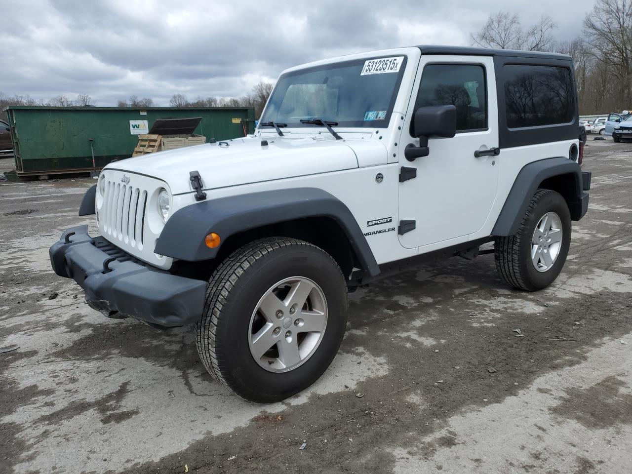 2015 Jeep Wrangler Sport за продажба в Ellwood City, PA - Side