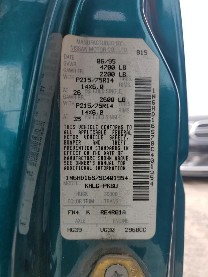 1N6HD16S7SC401954 1995 Nissan Truck King Cab Se
