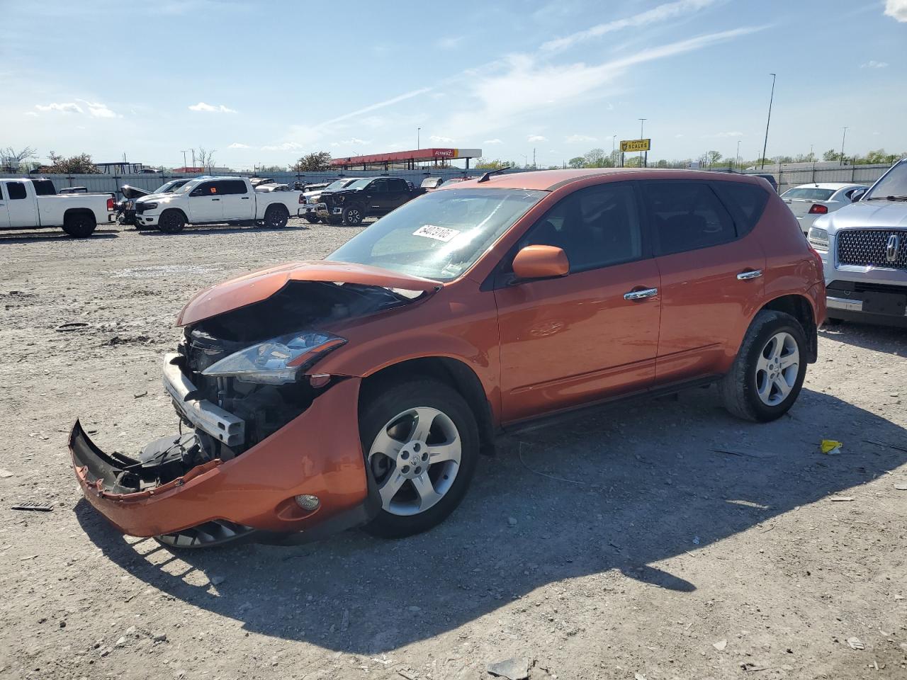 2005 Nissan Murano Sl orange null gas JN8AZ08T95W303666 photo #1