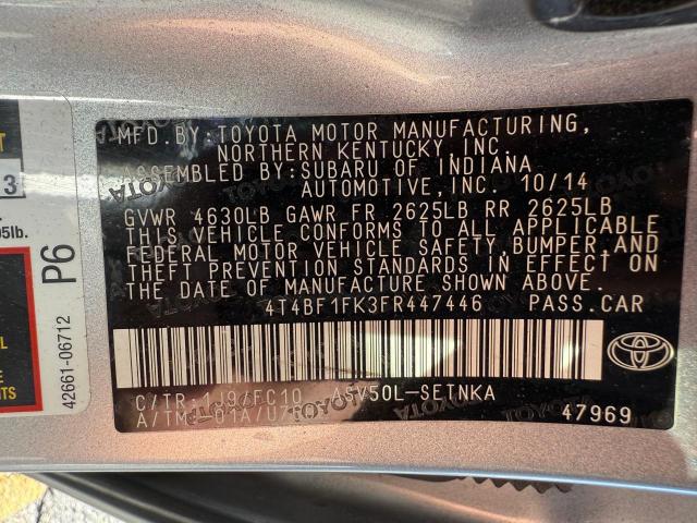 2015 TOYOTA CAMRY LE