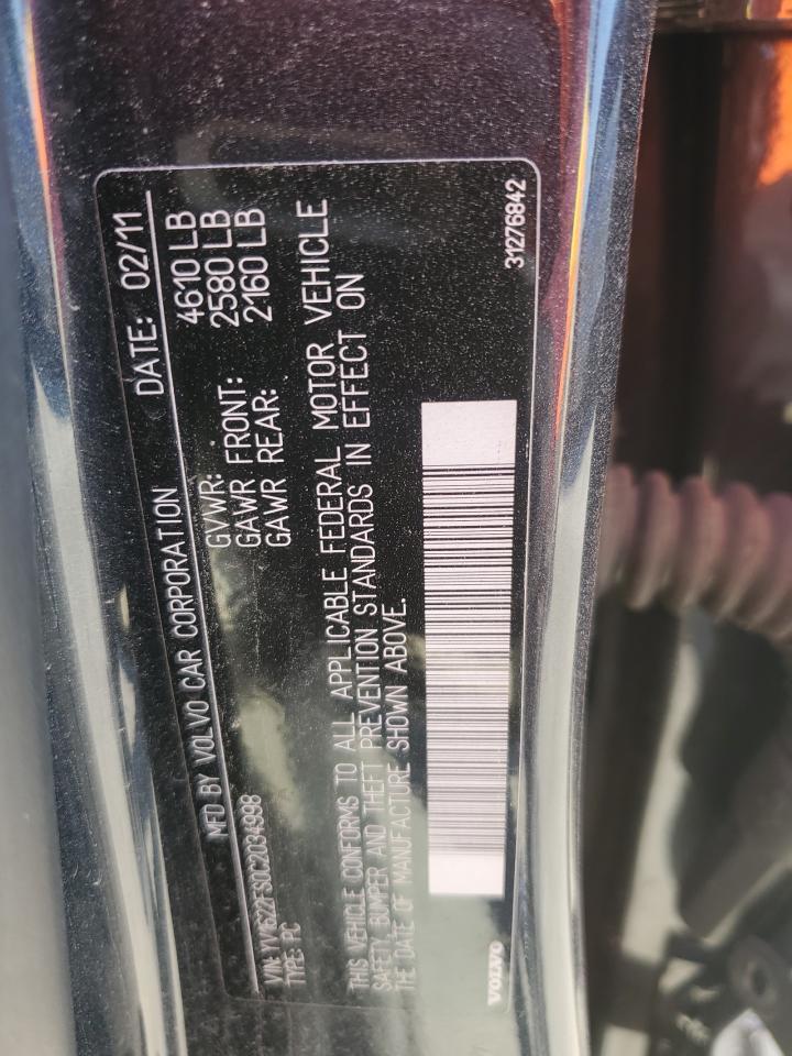 2012 Volvo S60 T5 VIN: YV1622FS0C2034998 Lot: 52811325