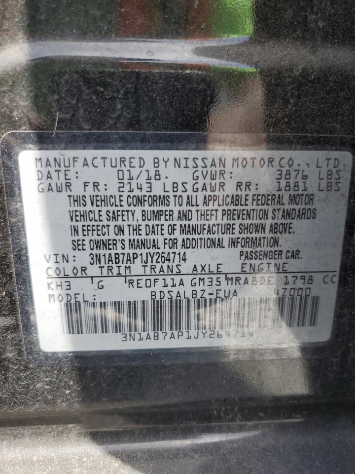 3N1AB7AP1JY264714 NISSAN SENTRA 2018