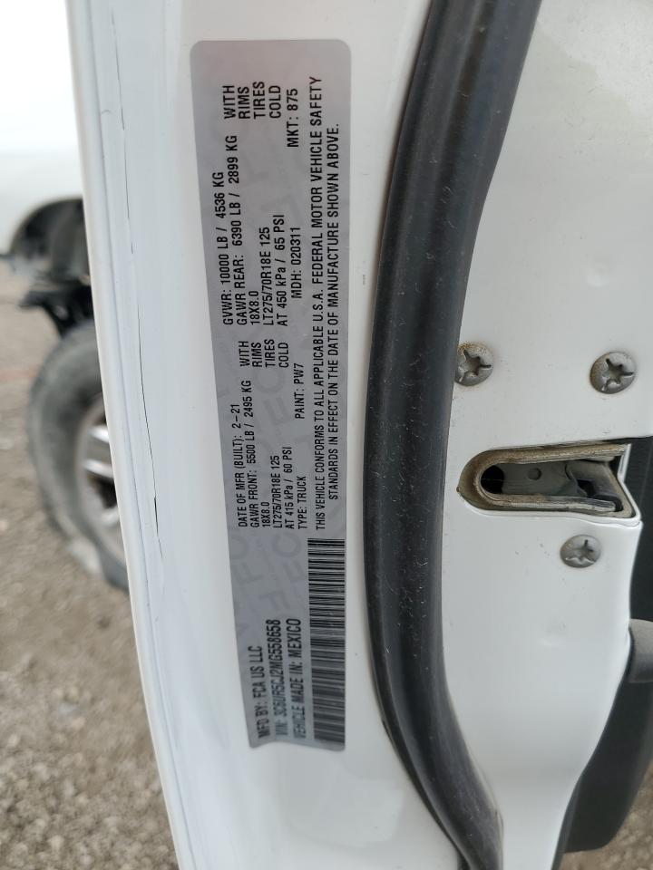 2021 Ram 2500 Tradesman VIN: 3C6UR5CJ2MG558658 Lot: 55326055