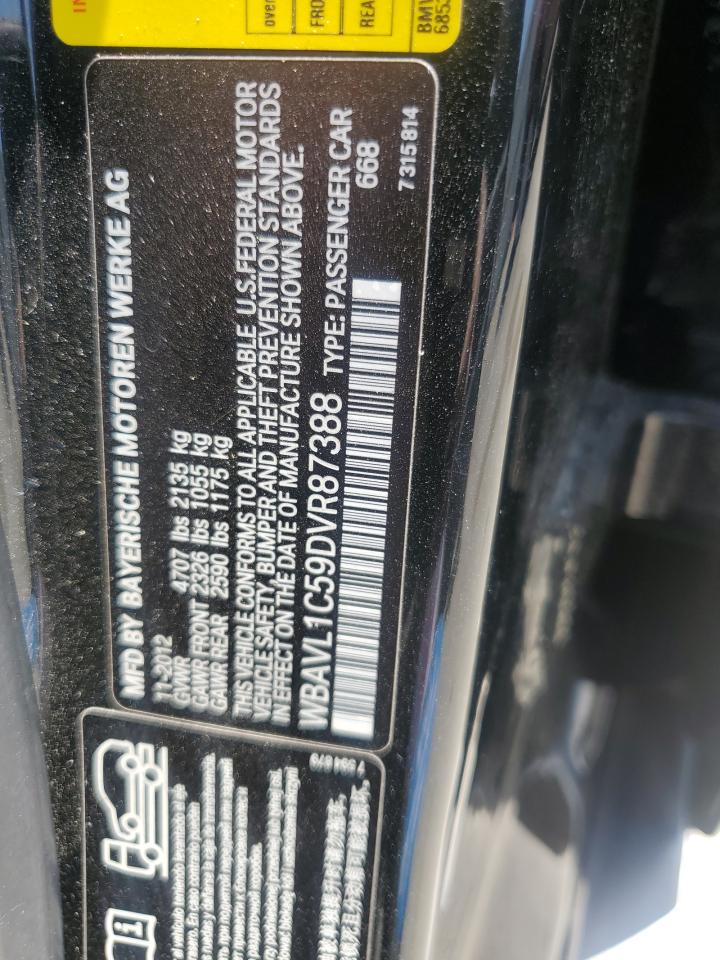 2013 BMW X1 xDrive28I VIN: WBAVL1C59DVR87388 Lot: 54535595