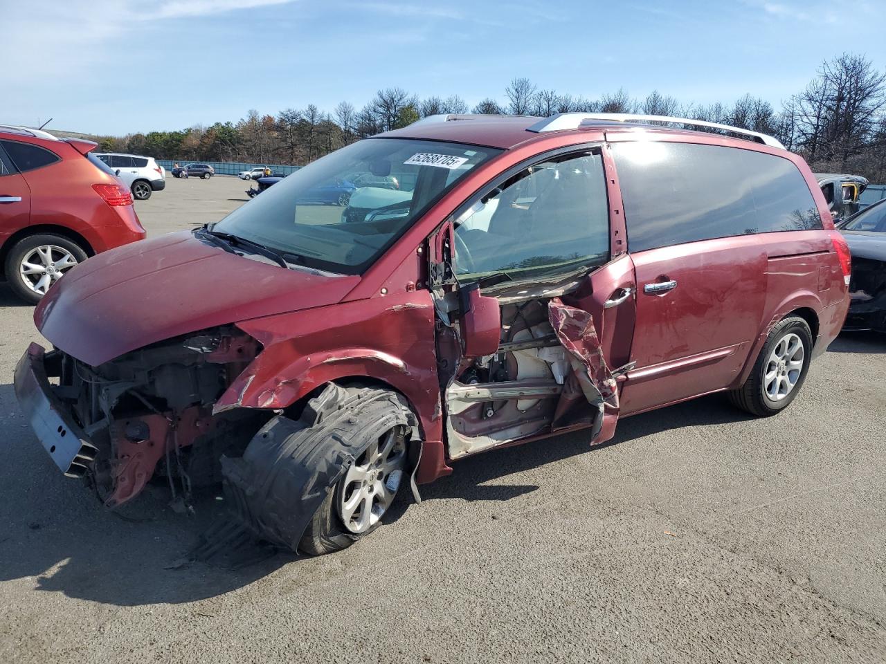 2007 Nissan Quest S VIN: 5N1BV28U87N108114 Lot: 52688705