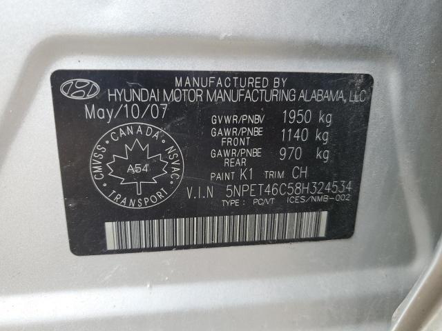 2008 HYUNDAI SONATA GLS