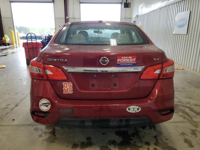  NISSAN SENTRA 2017 Красный