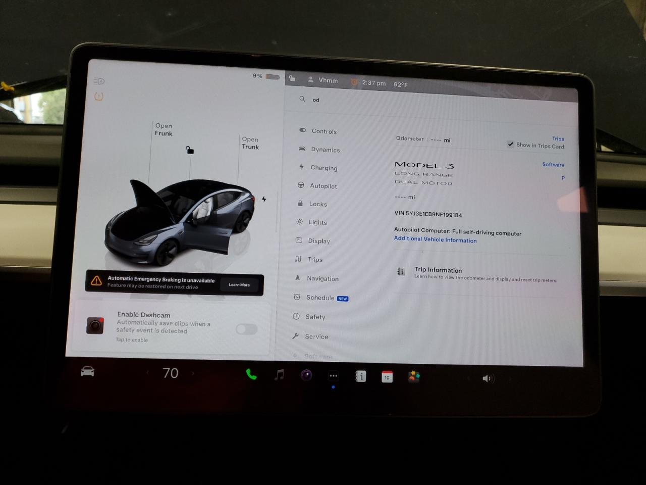 2022 Tesla Model 3 VIN: 5YJ3E1EB9NF199184 Lot: 52413175