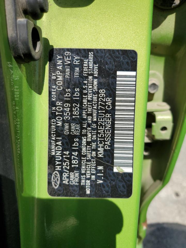 2014 Hyundai Accent Gls VIN: KMHCT5AE2EU177298 Lot: 52336525