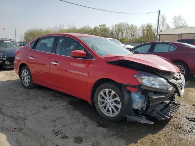  NISSAN SENTRA 2018 Czerwony