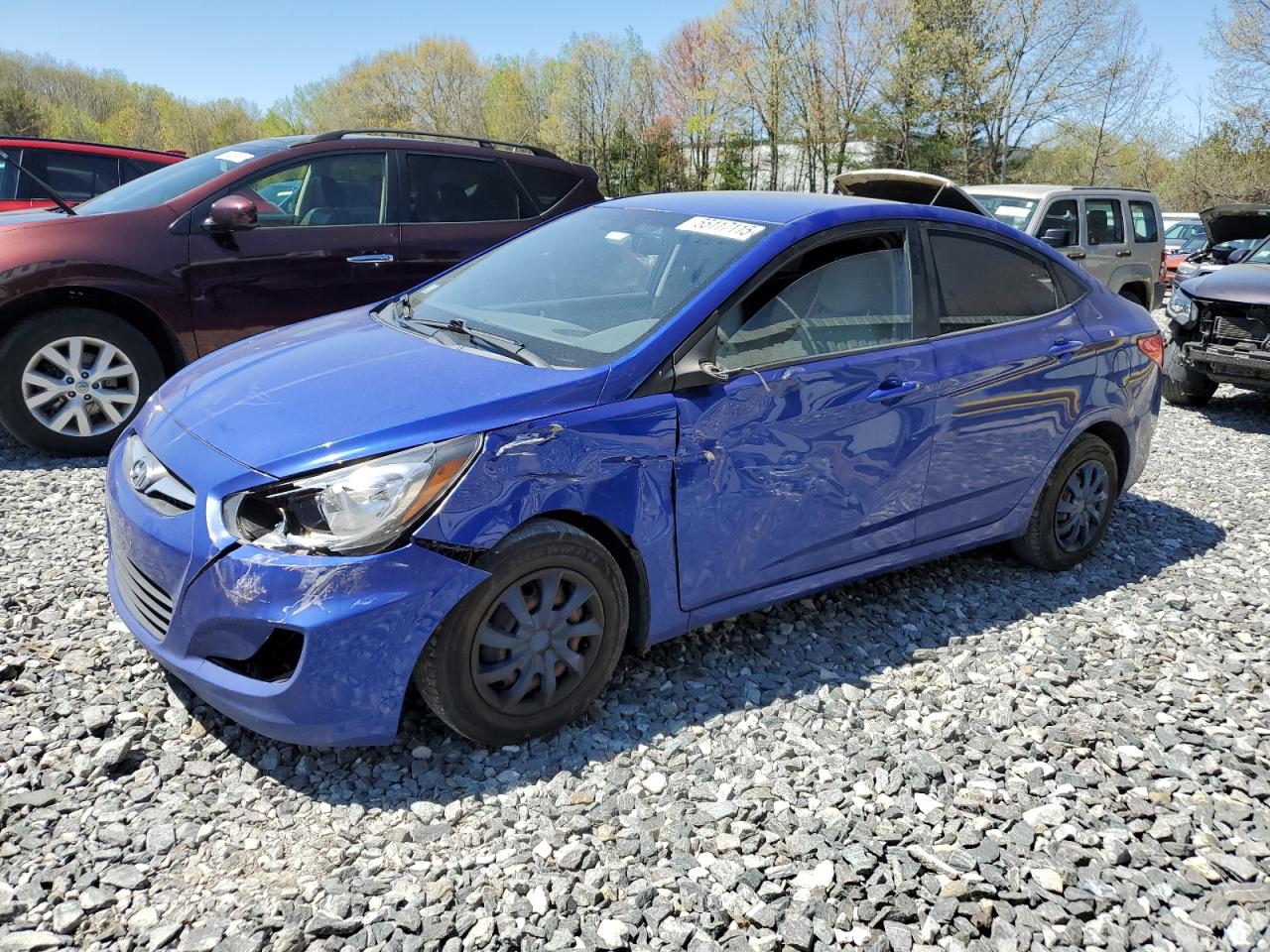 2014 Hyundai Accent Gls იყიდება North Billerica-ში, MA - Side