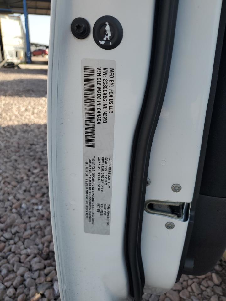 2022 Dodge Charger Sxt VIN: 2C3CDXBG1NH142983 Lot: 51631315