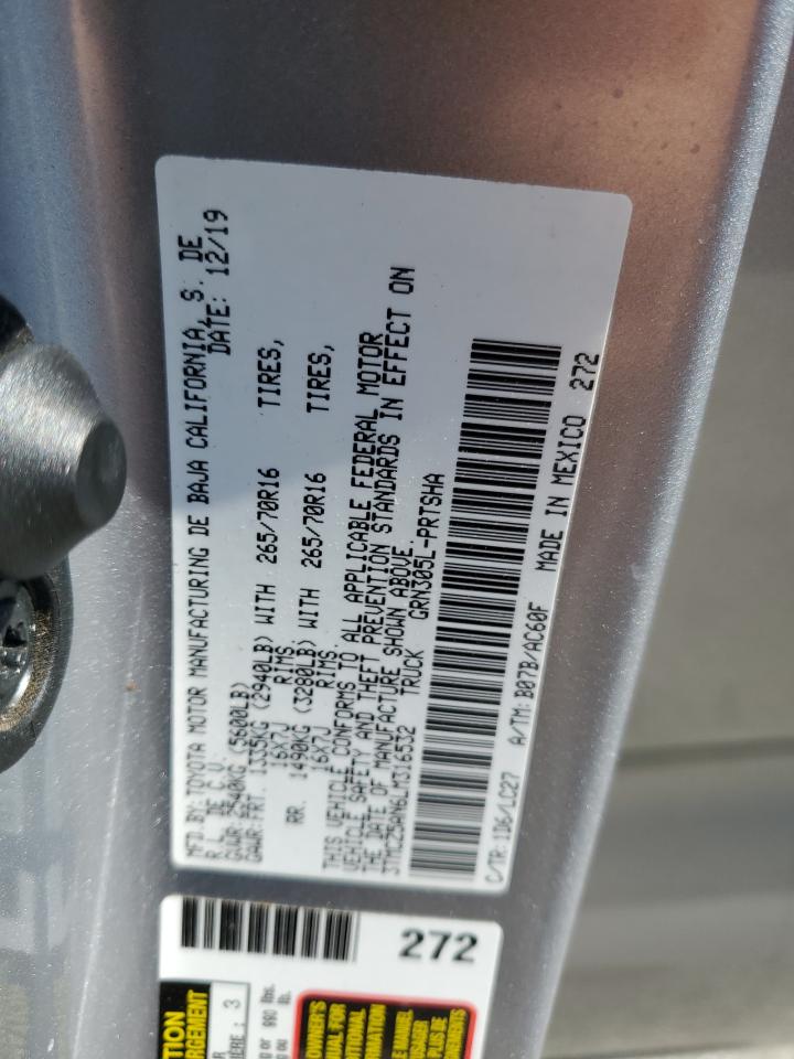 2020 Toyota Tacoma Double Cab VIN: 3TMCZ5AN6LM316532 Lot: 53616305