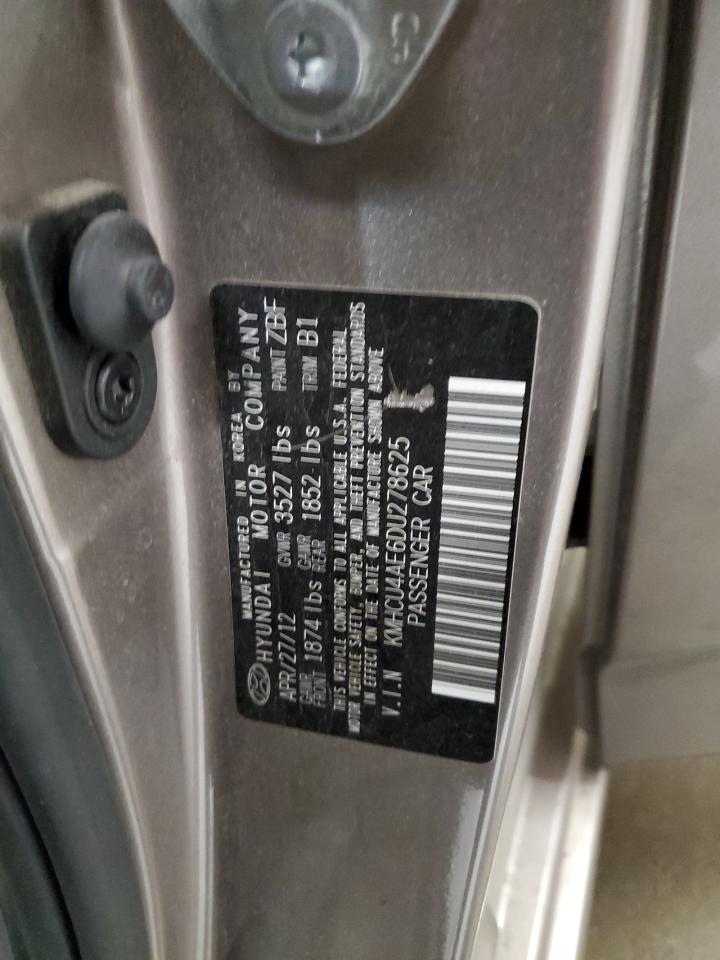 2013 Hyundai Accent Gls VIN: KMHCU4AE6DU278625 Lot: 54747685
