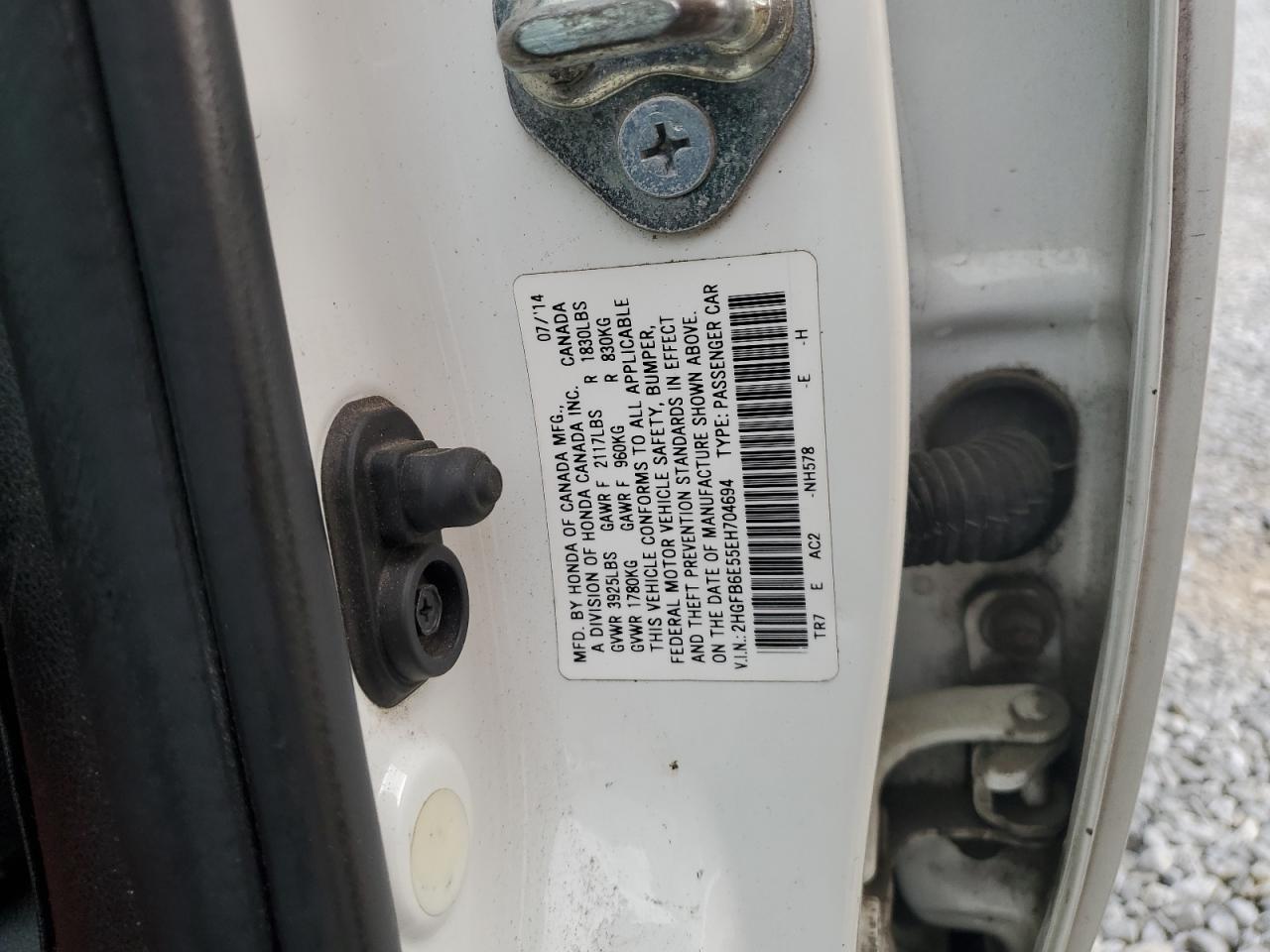 2014 Honda Civic Si VIN: 2HGFB6E55EH704694 Lot: 51803505