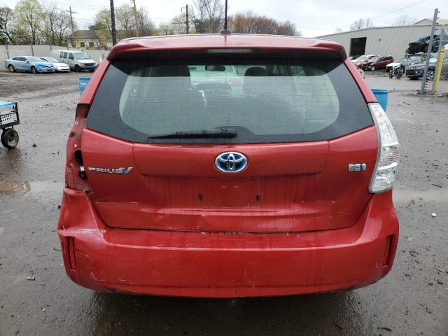  TOYOTA PRIUS 2012 Czerwony