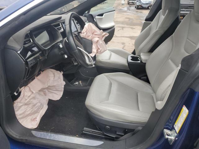 Hatchbacks TESLA MODEL S 2015 Blue