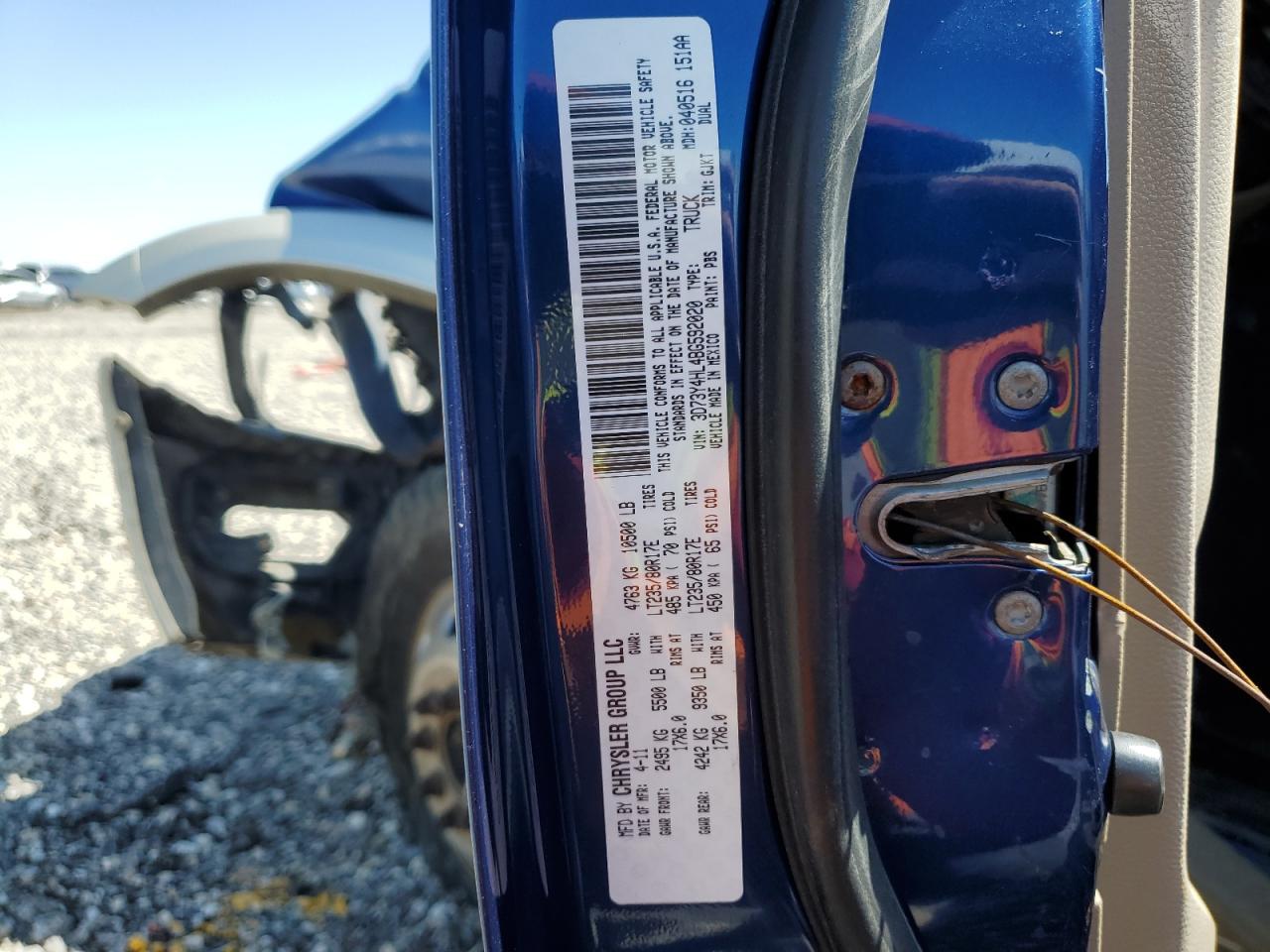 2011 Dodge Ram 3500 VIN: 3D73Y4HL4BG592020 Lot: 80277115