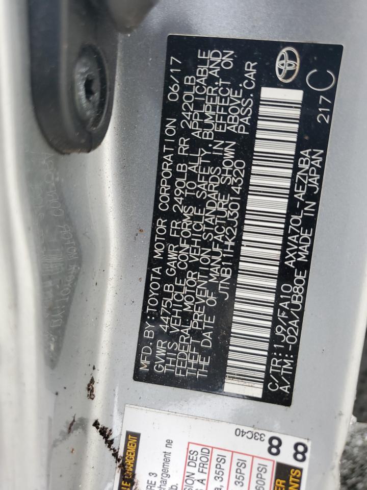 JTNB11HK2J3014320 TOYOTA CAMRY 2018