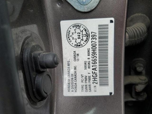2009 HONDA CIVIC LX-S