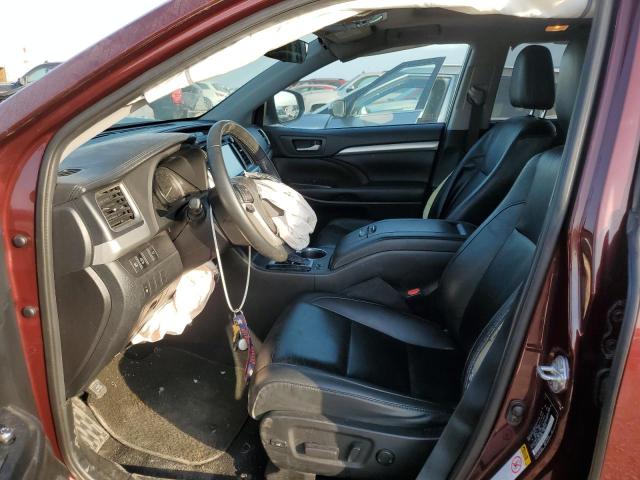  TOYOTA HIGHLANDER 2019 Burgundy