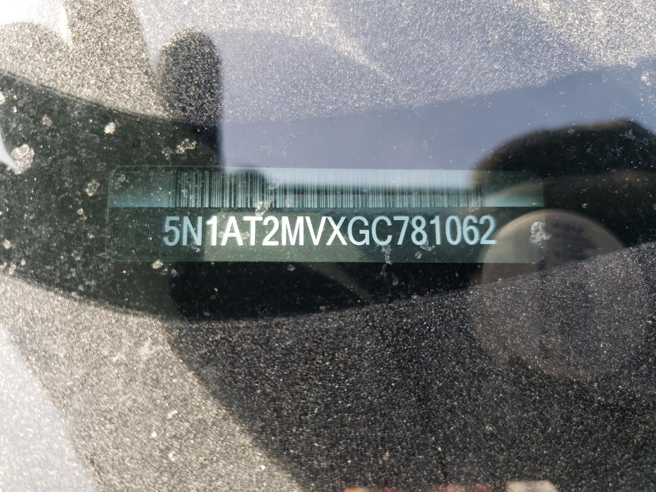 5N1AT2MVXGC781062 NISSAN ROGUE 2016