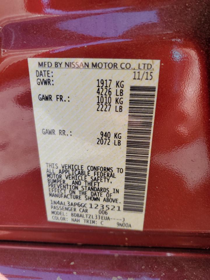 1N4AL3AP6GC123521 NISSAN ALTIMA 2016