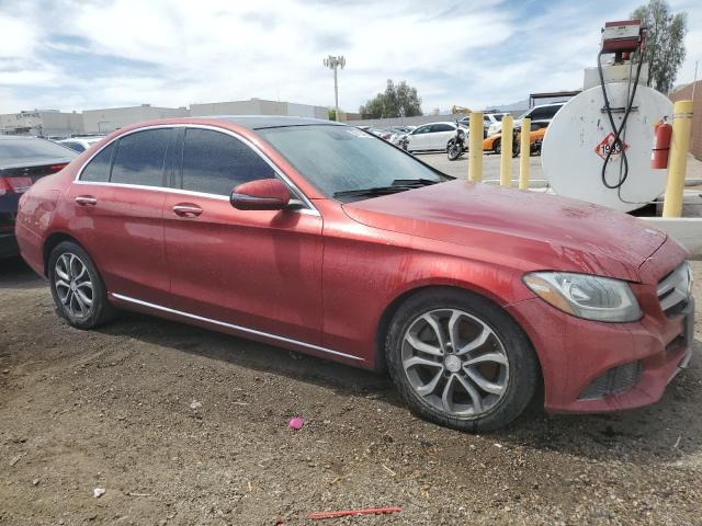 Седани MERCEDES-BENZ C-CLASS 2016 Червоний