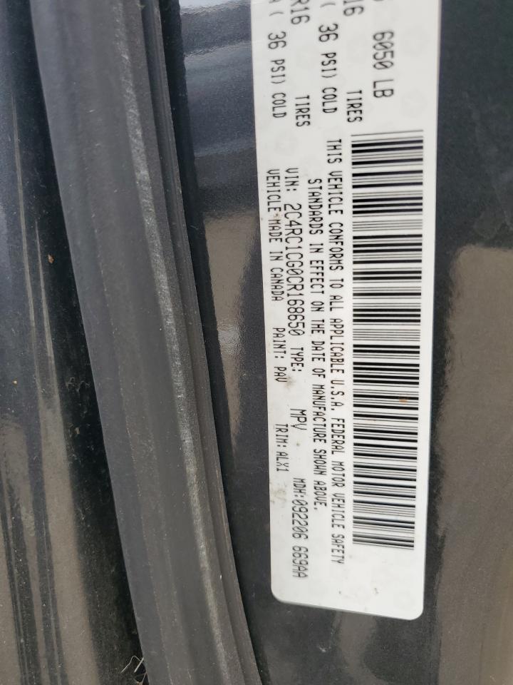 2012 Chrysler Town & Country Touring L VIN: 2C4RC1CG0CR168650 Lot: 53363305