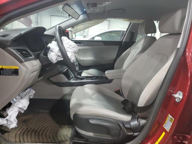  HYUNDAI SONATA 2015 Czerwony