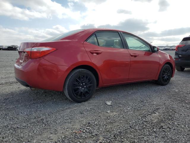 Sedans TOYOTA COROLLA 2015 Red