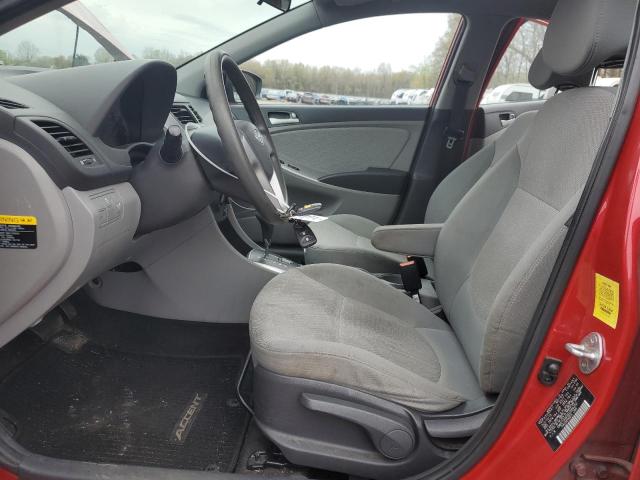 HYUNDAI ACCENT 2013 Czerwony