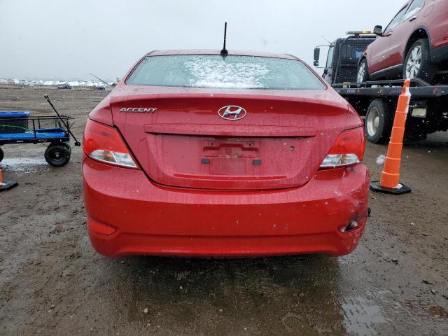  HYUNDAI ACCENT 2016 Красный