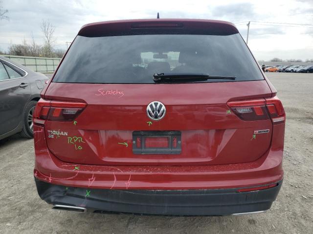  VOLKSWAGEN TIGUAN 2019 Червоний