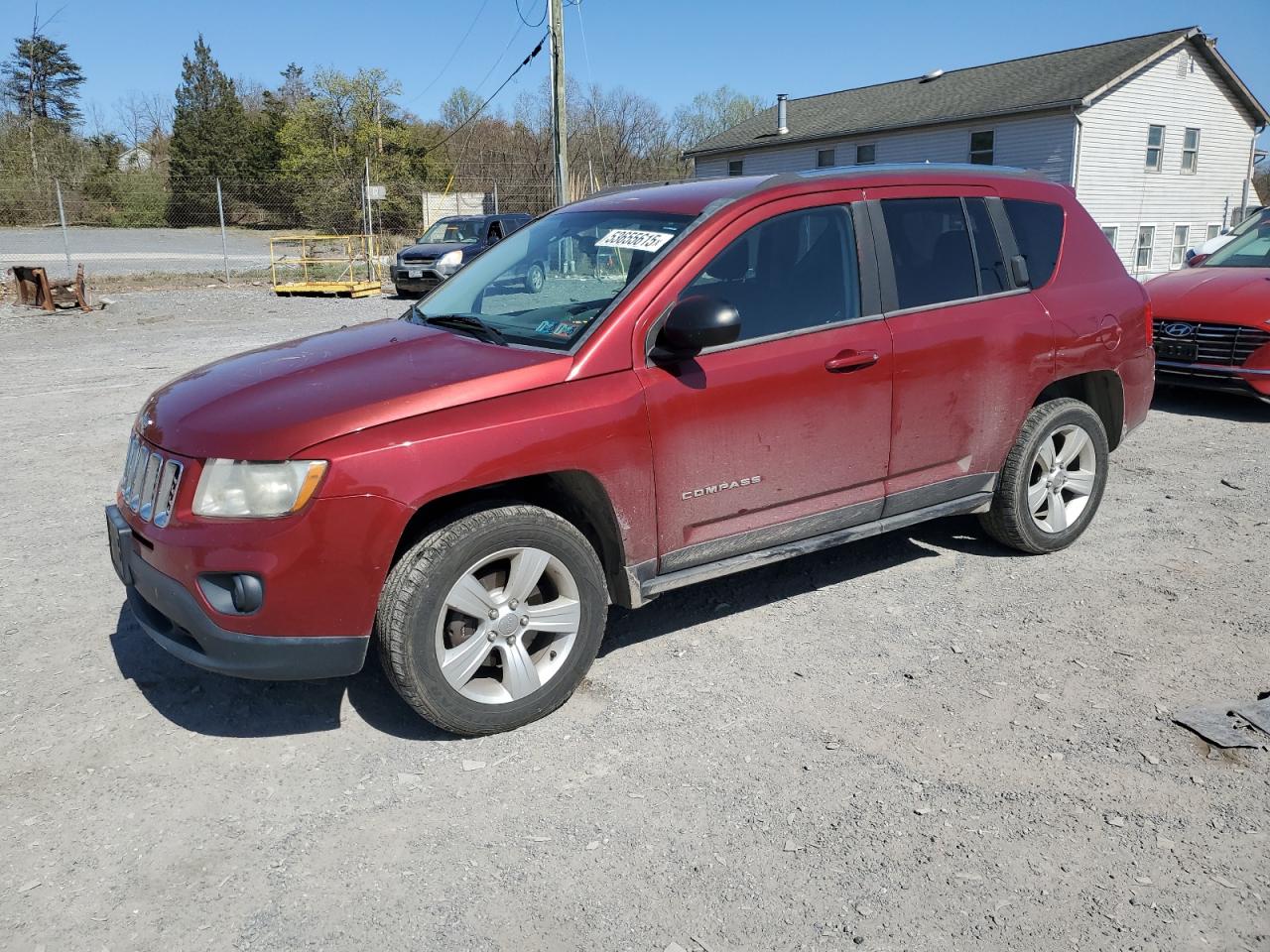 2013 Jeep Compass Sport продається в York Haven, PA - Normal Wear