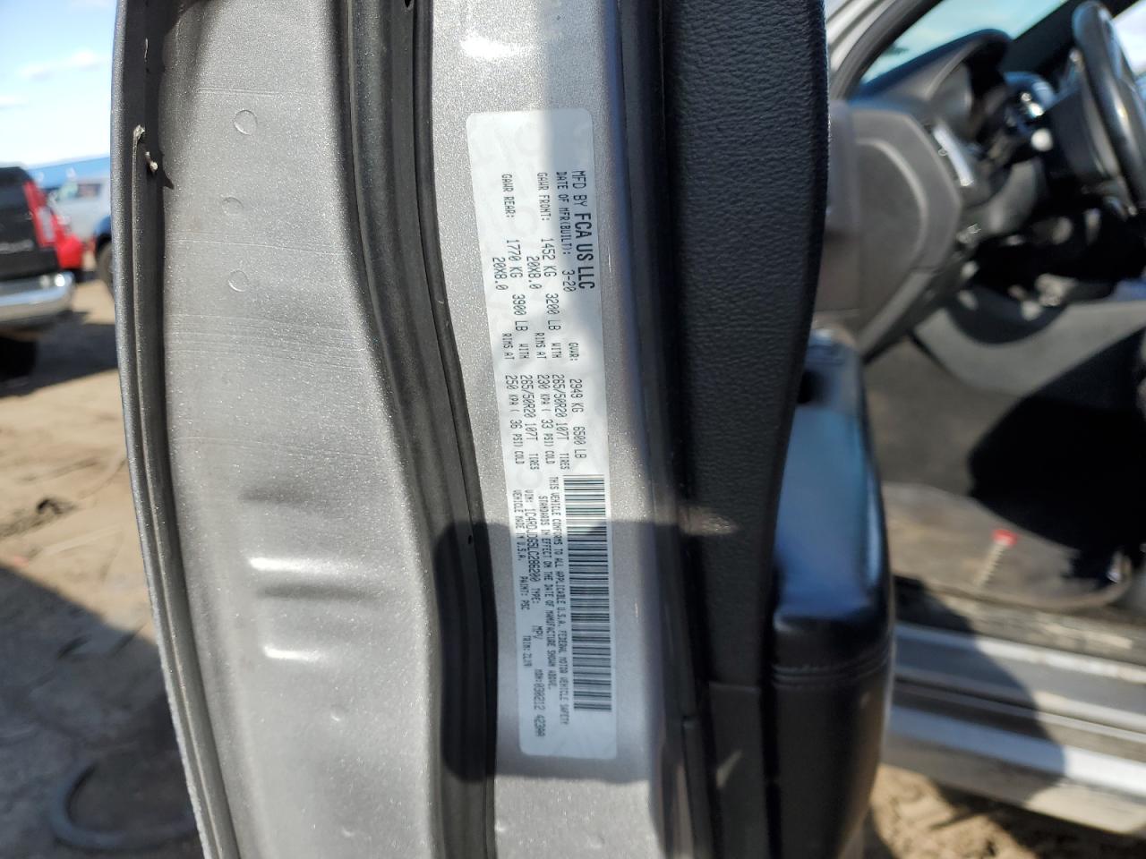 2020 Dodge Durango Gt VIN: 1C4RDJDG5LC286200 Lot: 51958605