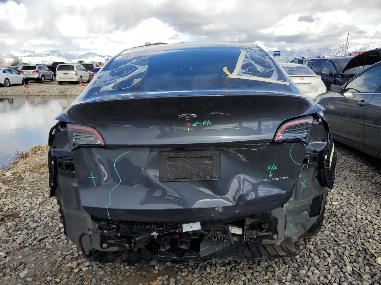 2023 Tesla Model Y VIN: 7SAYGDEE4PA147170 Lot: 48218945
