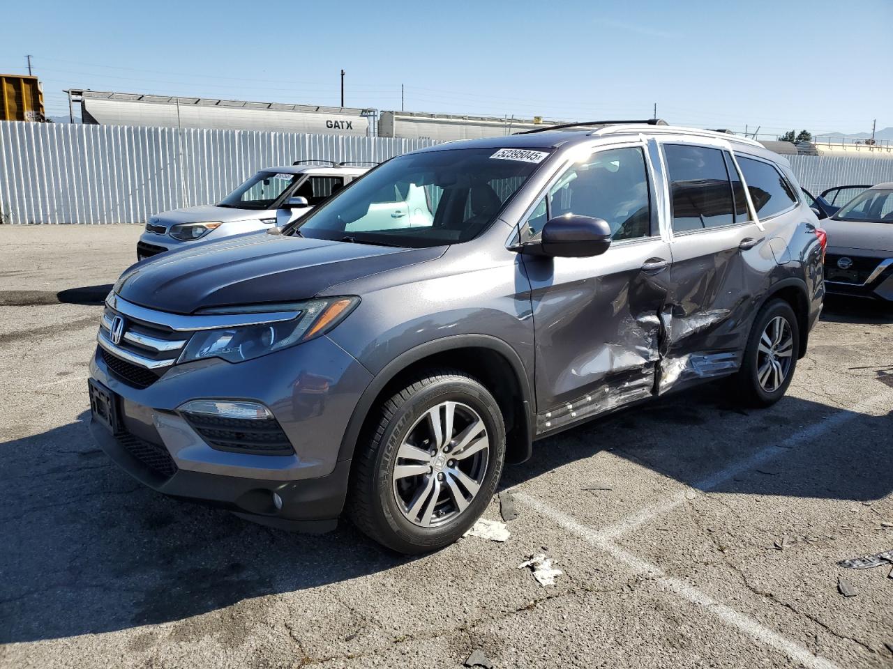 2016 Honda Pilot Exl na sprzedaż w Van Nuys, CA - Side