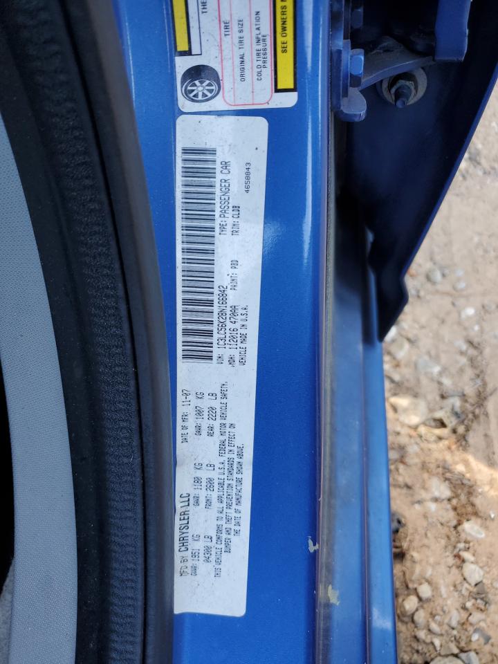 2008 Chrysler Sebring Touring VIN: 1C3LC56K28N166842 Lot: 53486455