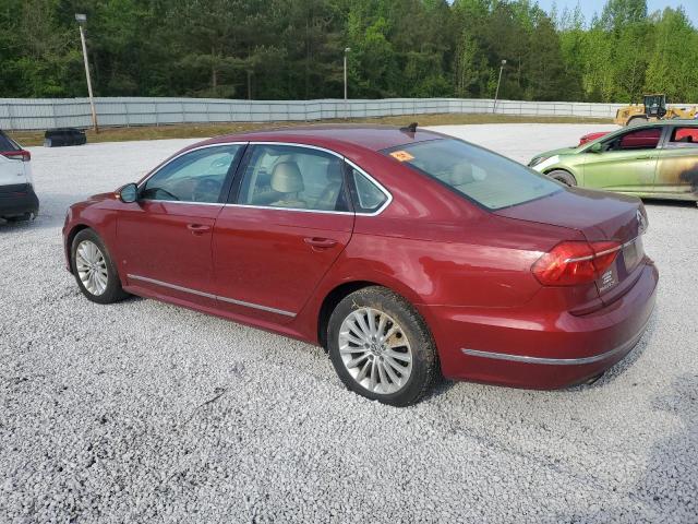 Седани VOLKSWAGEN PASSAT 2016 Бордовий