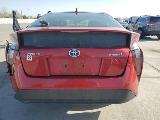  TOYOTA PRIUS 2016 Red