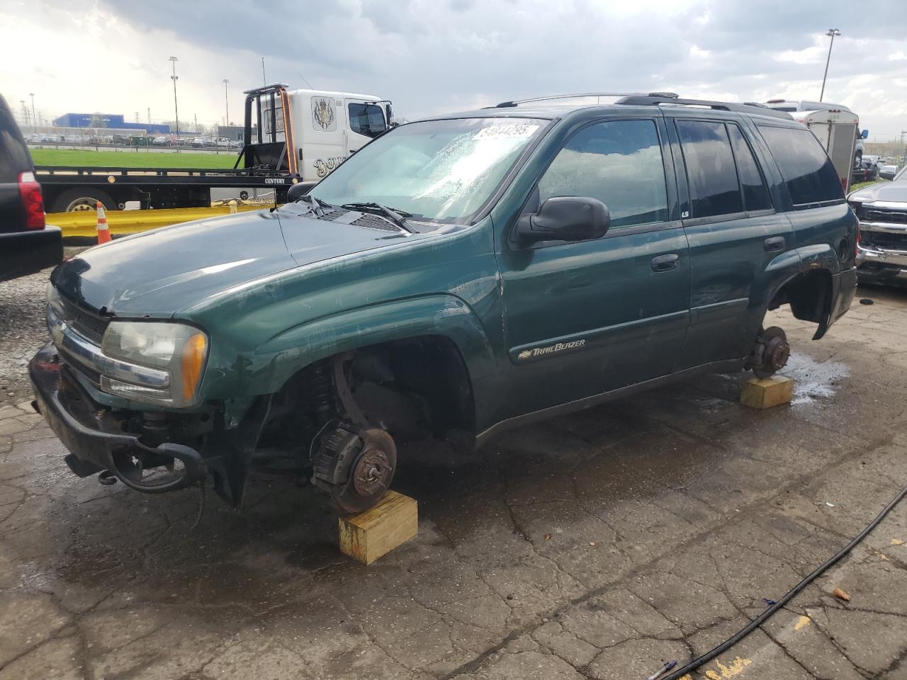2002 Chevrolet Trailblazer на продаже в Woodhaven, MI - Stripped