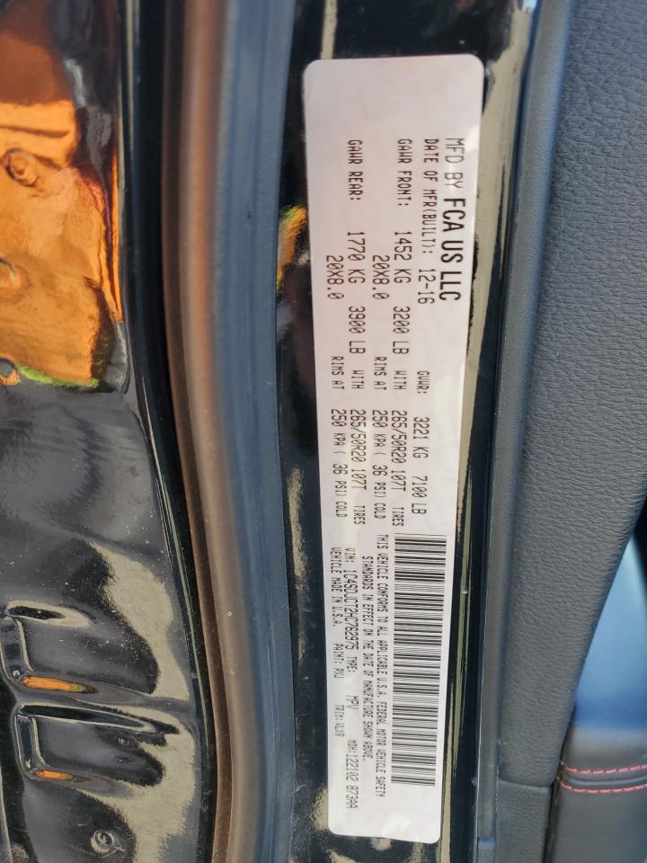 2017 Dodge Durango R/T VIN: 1C4SDJCT2HC762975 Lot: 50574845