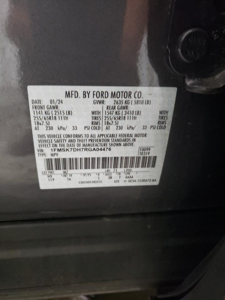 1FMSK7DH7RGA04476 FORD EXPLORER 2024
