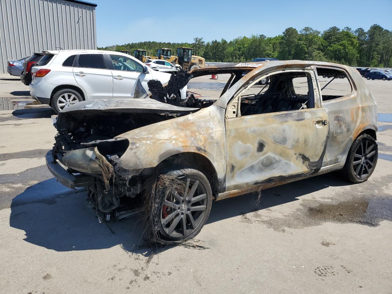 2010 Volkswagen Gti на продаже в Harleyville, SC - Burn