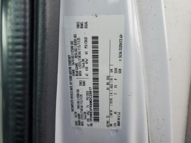2021 FORD ECONOLINE E350 SUPER DUTY CUTAWAY VAN  