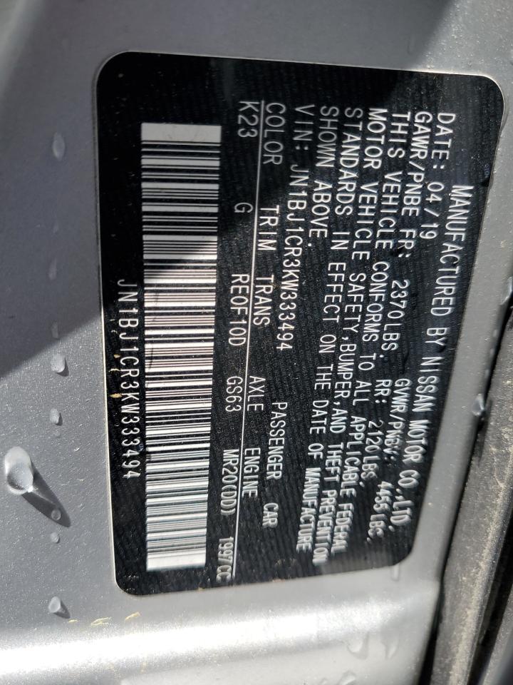 JN1BJ1CR3KW333494 NISSAN All Models 2019