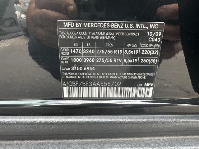 2010 MERCEDES-BENZ GL 450 4MATIC