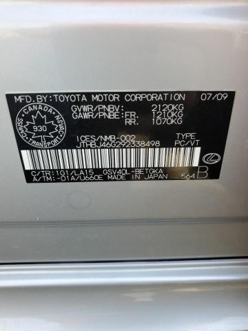 2009 LEXUS ES 350