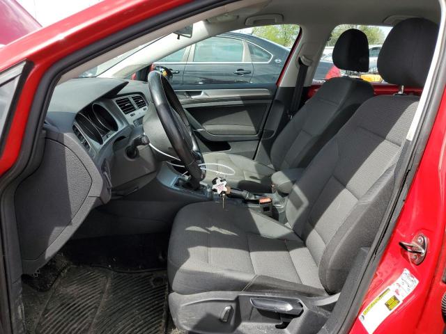  VOLKSWAGEN GOLF 2017 Czerwony